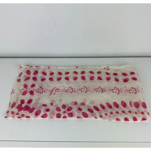 Free People Warm Wishes Bohemian Polka Dot Dark Pink/White Fabric Gift Wrap